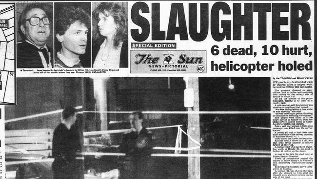 Front page of the Sun the day after the massacre