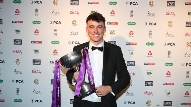 Tom Banton was named young player of the year at England’s PCA Awards