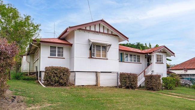 This three-bedroom house at 44 Dee St, Mount Morgan, is on the market for offers over $249,000.