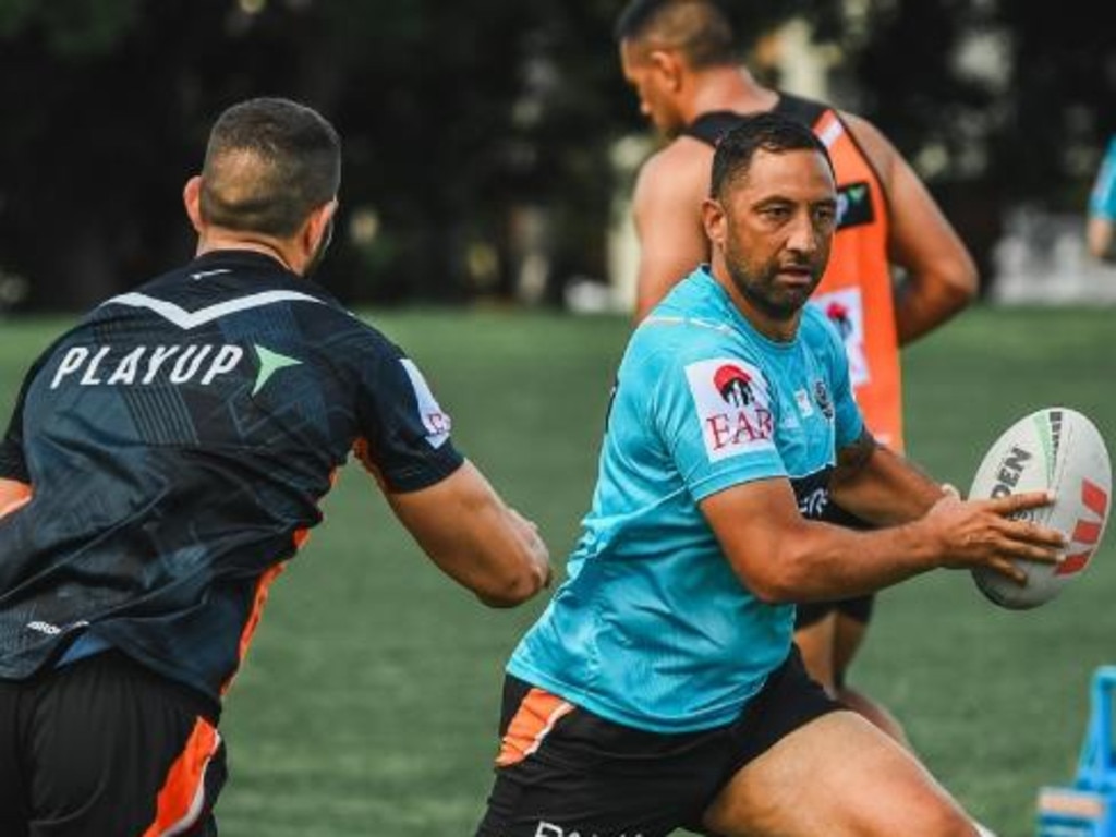 Wests Tigers coach Benji Marshall has a big job on his hands. Picture: Tigers Instagram