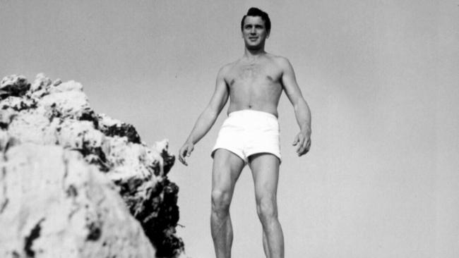 Actor Rock Hudson at Cap d'Antibes in this 1954 photo from book A Cote D'Azur Album by Edward. Picture: Quinn Hudson
