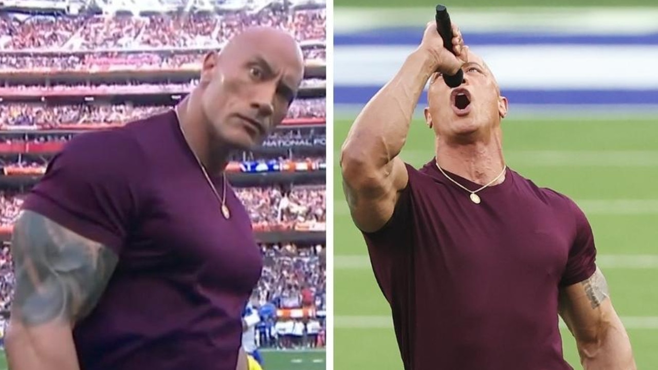 Dwayne Johnson Kicks Off the Super Bowl With Energizing Speech