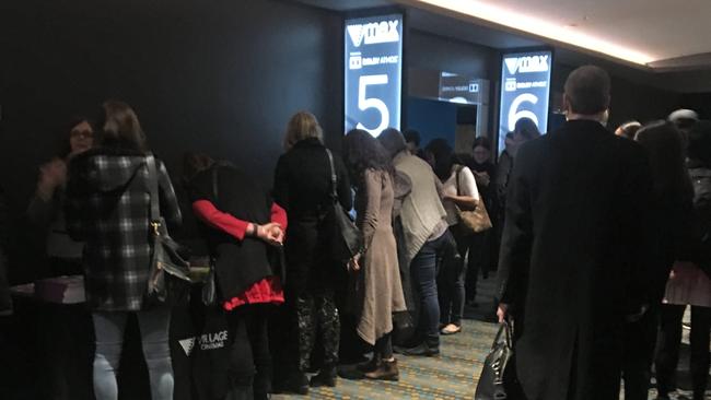 A private screening of the film Vaxxed was held at Crown Villlage Cinemas on Wednesday night.