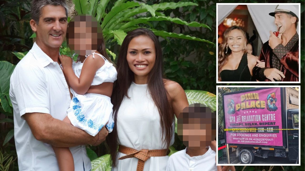 Former AFL star’s ex-wife breaks silence over illegal Bali ‘sex spa’