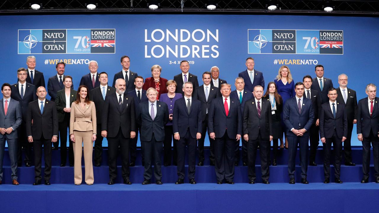 NATO world leaders pictured together.