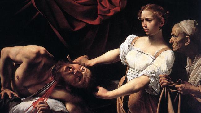 Caravaggio Judith beheading Holofernes 1598–1599.