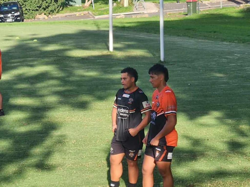 Nehemiah Wuatai-Davis settling in at Wests training. Picture: Mackay Magpies Senior Rugby League Facebook.