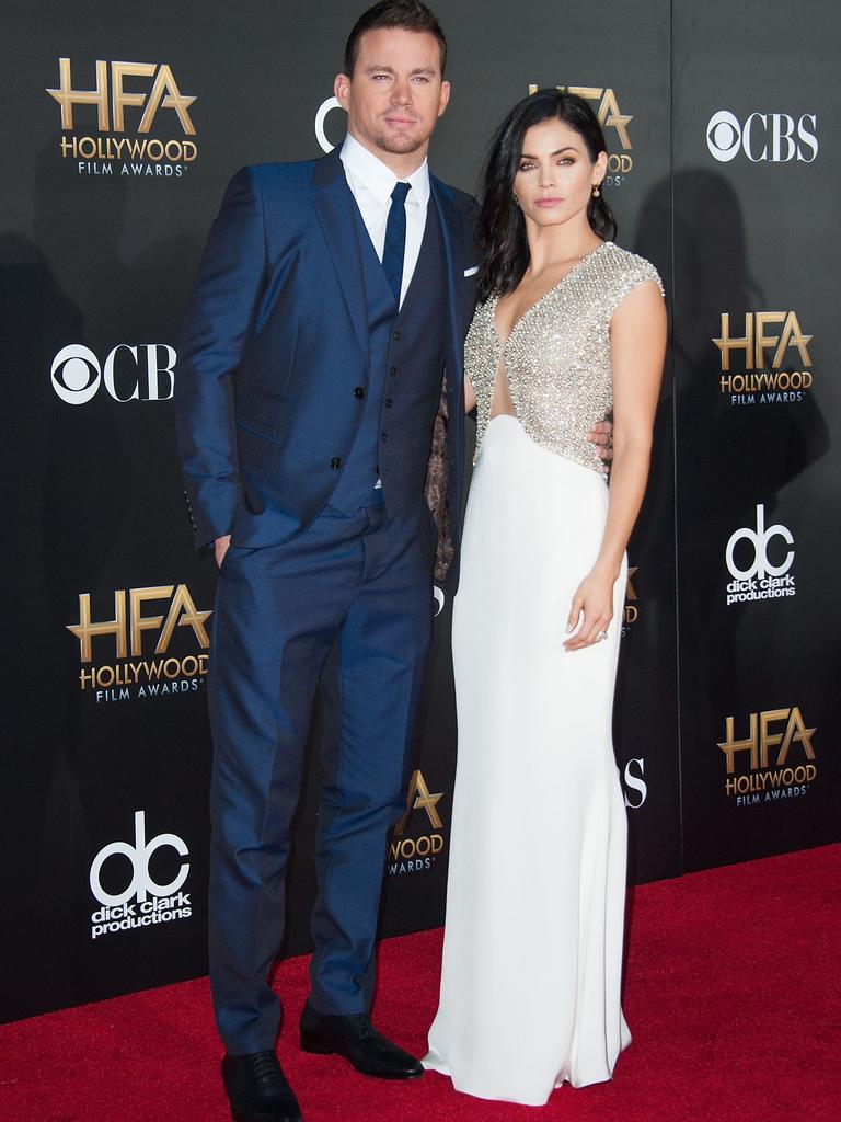 Actors Channing Tatum (L) and Jenna Dewan-Tatum arrive for the 18th Annual Hollywood Film Awards on November 14, 2014, in Hollywood, California. Picture: AFP