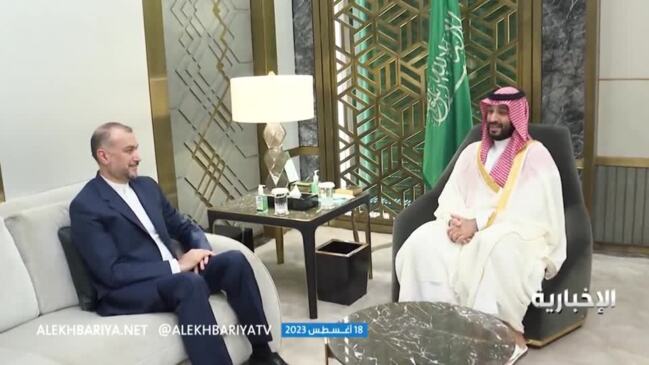 Saudi crown prince meets Iran minister as ties warm