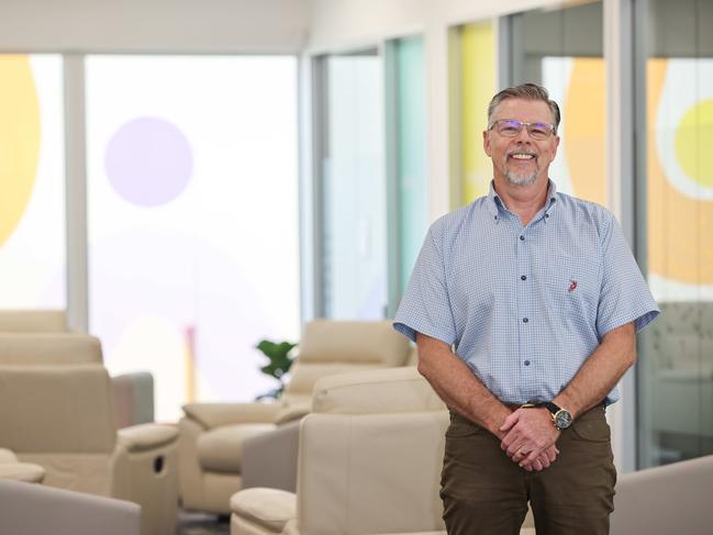 NEWS ADVPeer Support Specialist Stephen Amey looking very happy in the "Living Room" -  a non-clinical alternative to the emergency department.Image/Russell Millard