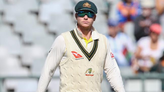 Steve Smith fielding during day four of the third Test at Newlands. Picture: Getty Images