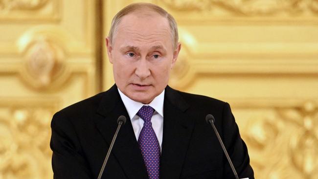 An Australian military strategist says Russian President Vladimir Putin is likely unfazed by recent Ukraine territorial gains. Picture: Pavel Bednyakov