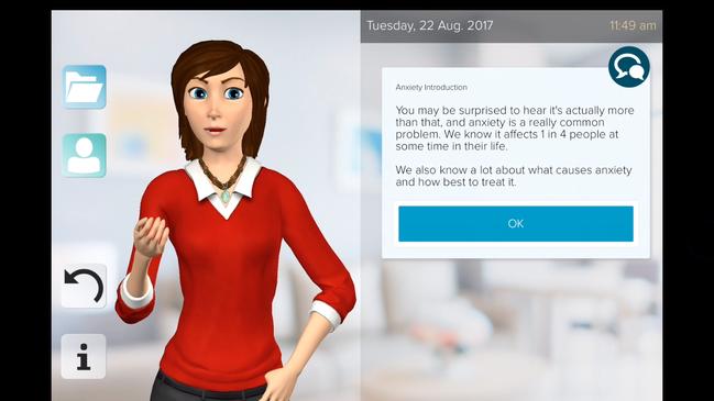 Digital coaches created by Adelaide artificial intelligence firm Clevertar. "Anna" and "Michael" are used in an app for coaching people to cope with depression and mental illness.