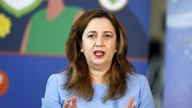 Queensland Premier Annastacia Palaszczuk warns anyone found breaching public health directives will be fined. Picture: NCA NewsWire/Tertius Pickard