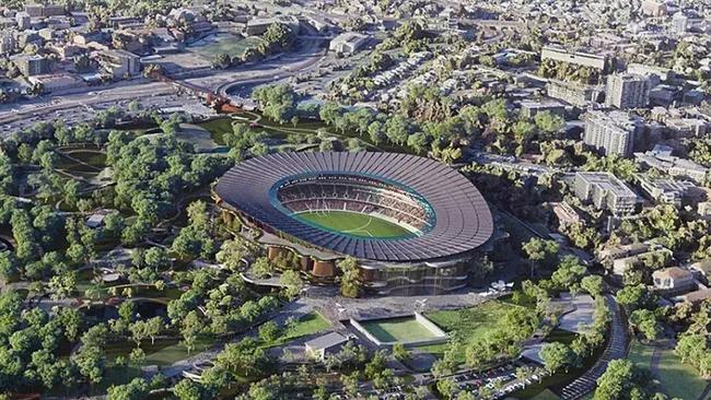 An artist impression of Brisbane Stadium in Victoria Park for the 2032 Brisbane Olympics. Source: Queensland Government