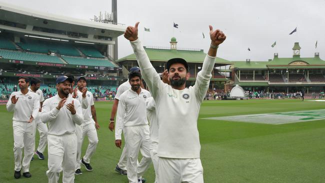 Virat Kohli threw his support behind the struggling quick. (Photo by Mark Evans/Getty Images)