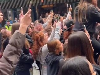 Police had to shut down Perth CBD's Hay St Mall after thousands of people turned up at an instore meet and greet with influencer Anna Paul. Picture – TikTok