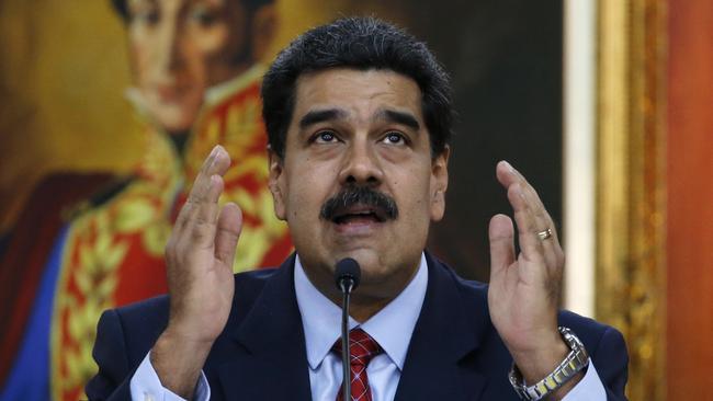 If the US fails to unseat Nicolas Maduro it will strengthen the hand of Russia, China and Iran in South America. Picture: AP