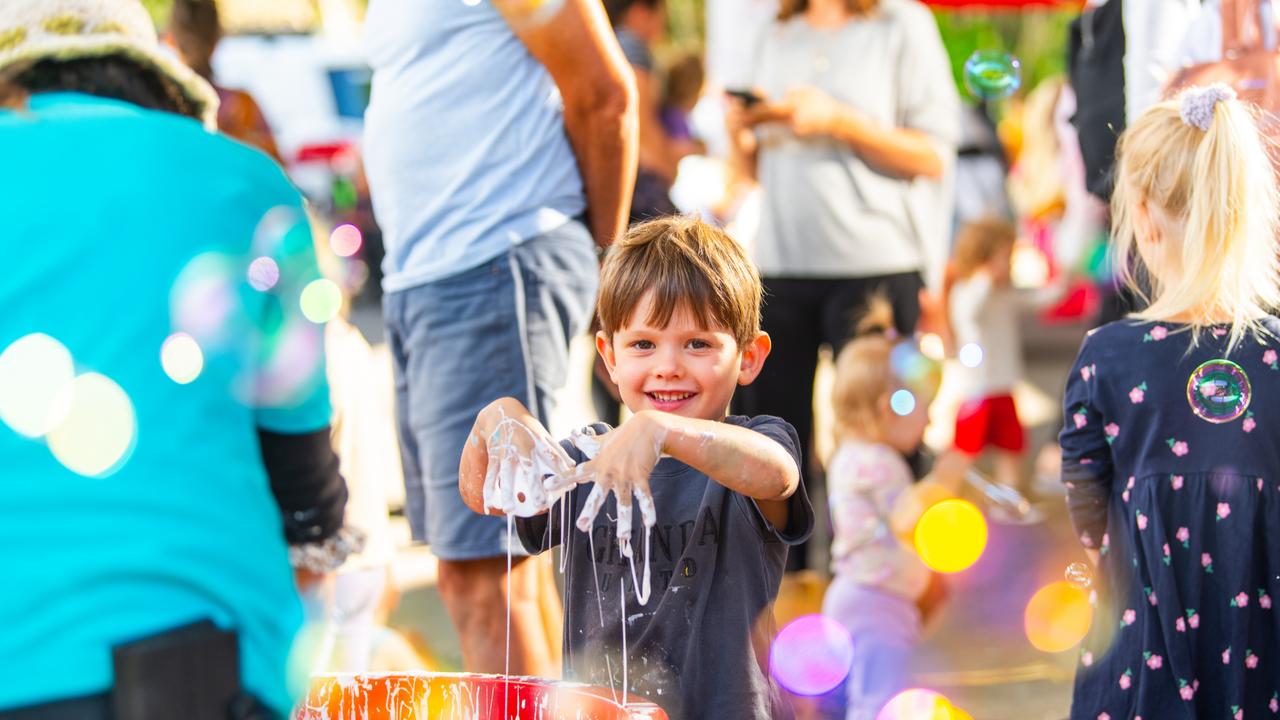 Children had at absolute blast at Messy Play Nambour on Wednesday. Photo: Joseph Byford Photography