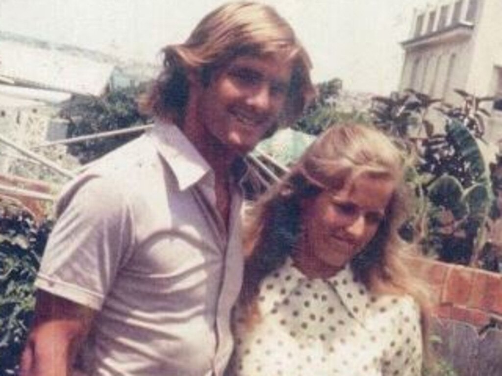 Chris and Lynette Dawson, pictured in a Simms family photo album tendered to court.