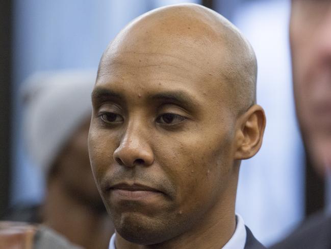 Former Minneapolis Police Officer, Mohamed Noor, whose defence argued that Justine Damond “slapped the back of the police car”. Picture: Angus Mordant/Newscorp Australia