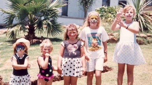 From left: Lauren Winfield, Mel Taylor's sisters Aymee and Keira, Mel Taylor and Chrystal Winfield.