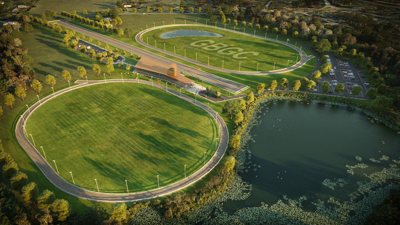 An artist’s impressions of the Greater Brisbane Greyhound Centre proposed for Ipswich.