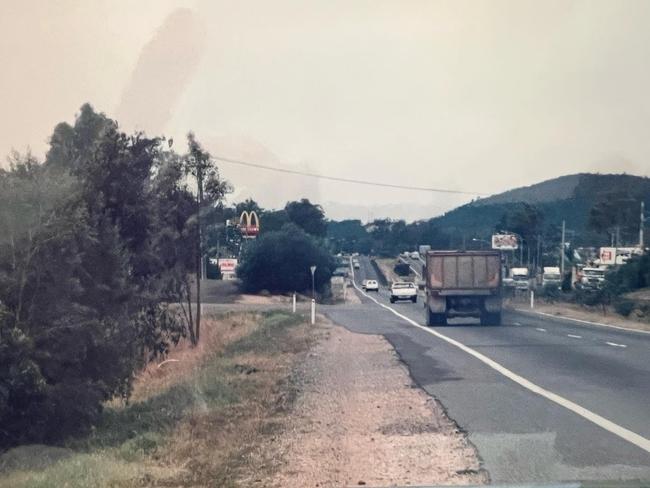 The Helensvale McDonald's seen from the M1 after it opened in 1992.