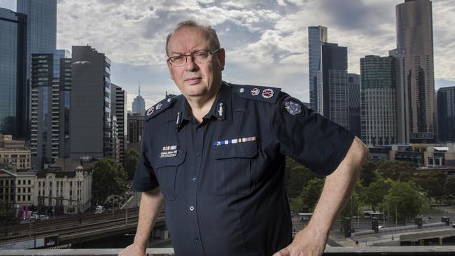 Police Chief Commissioner Graham Ashton. Picture: Alex Coppel.