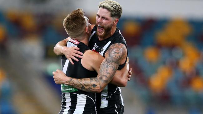 Collingwood has a finals spot locked in after its win over Gold Coast. Picture: AFL Photos/Getty Images