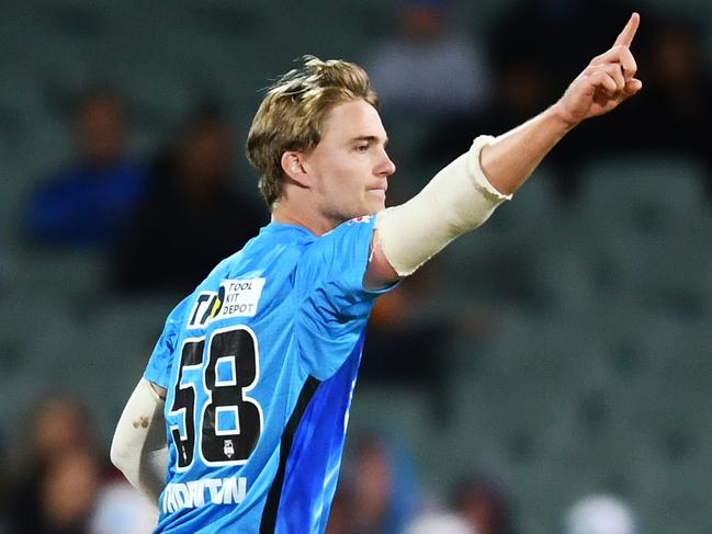 Henry Thornton has been a prolific wicket-taker for the Strikers. Picture: Mark Brake/Getty Images