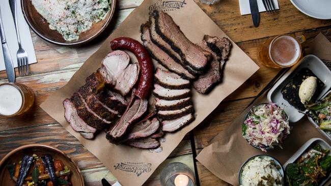 Selection of barbecued meats at Bluebonnet Barebecue. Picture: Kate Shanasy/Bluebonnet