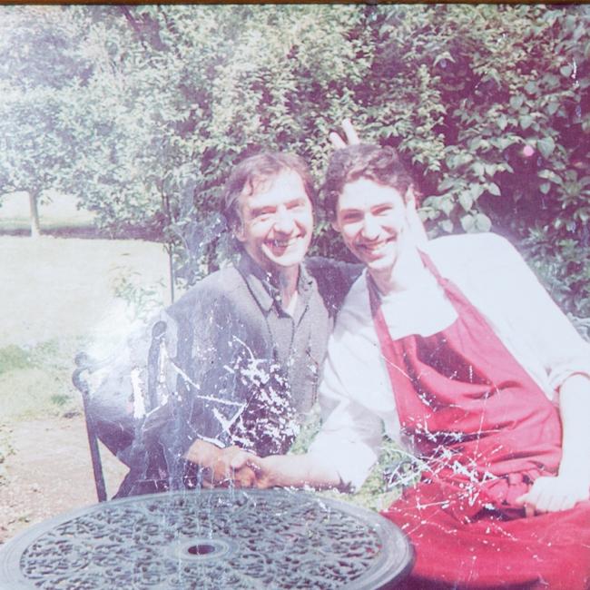 Colin is photographed with world famous chef Raymond Blanc on the last day he trained with him in his kitchen.