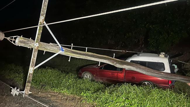 Ergon crews worked through Wednesday night to fix the network and get the power back on after a vehicle accident caused a major outage at Yorkeys Knob. Photo: Ergon Energy Network (Facebook)