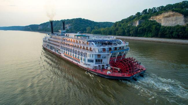 American Queen Steamboat Company on the Mississippi.