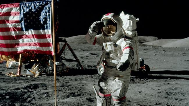 Gene Cernan, last man on the moon, in December 1972.