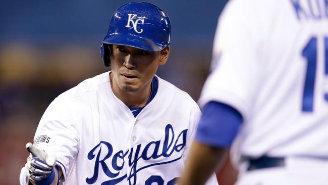 Yordano Ventura of the Kansas City Royals reacts after getting out of  News Photo - Getty Images