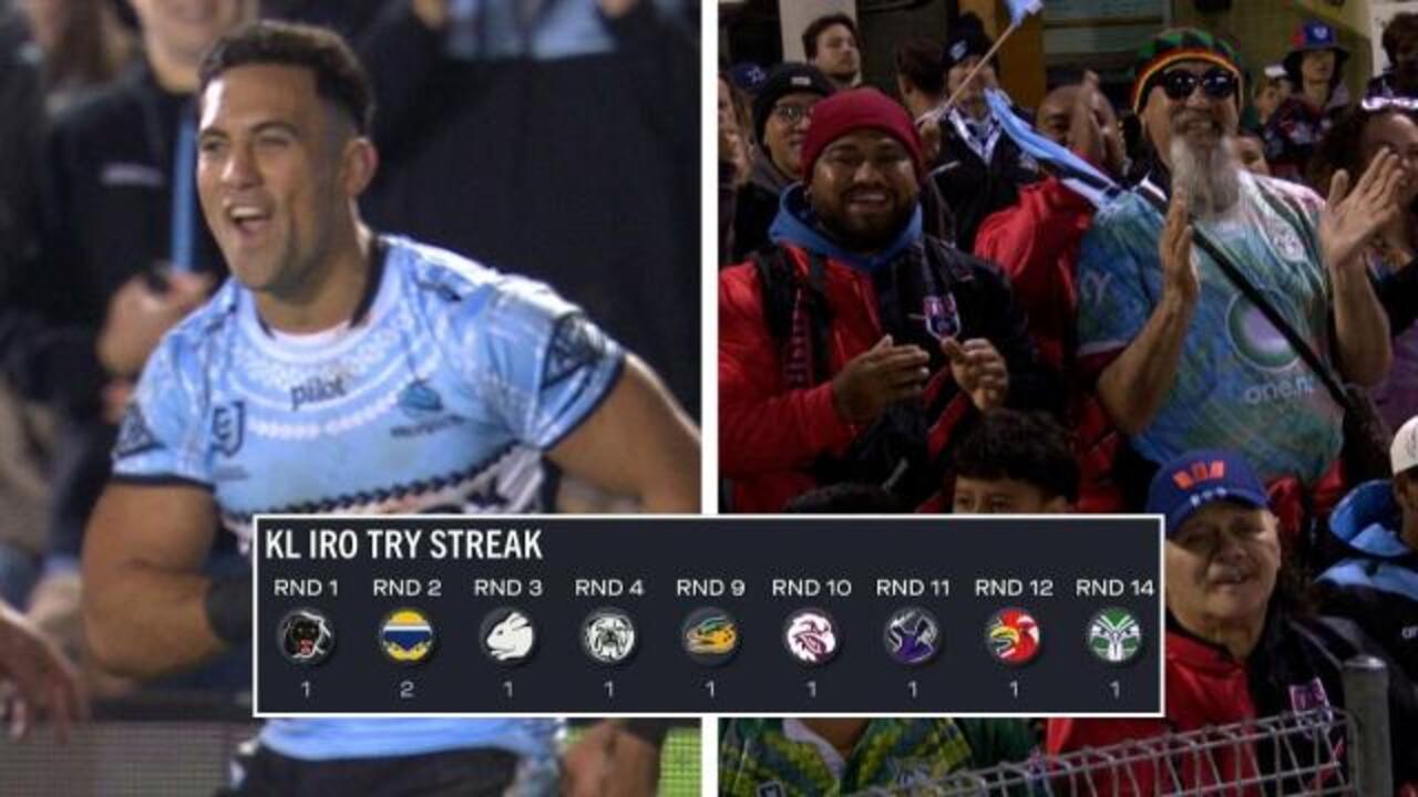 Iro's HISTORIC 9-game try streak