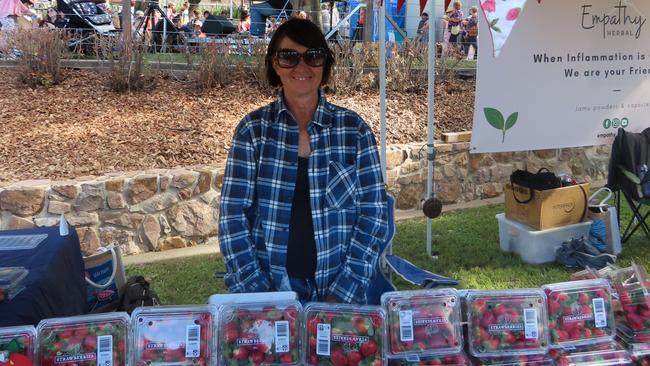 Janelle Daniels from Farm Fresh Strawberries at the Relish Food & Wine Festival.