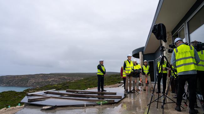 Premier Peter Malinauskas during a tour of Southern Ocean Lodge. Picture: Supplied