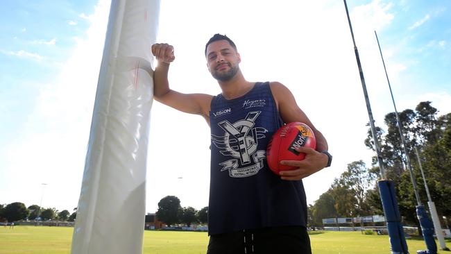 Michael Gibbons will debut for Yarrawonga against Albury. Picture Yuri Kouzmin