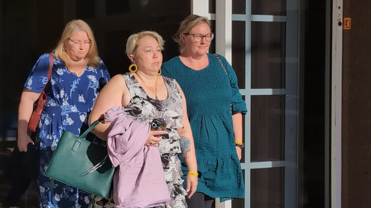 Declan Laverty's mother Samara Laverty leaving the Supreme Court in Darwin on the second day of the Keith Kerinauia murder trial for the alleged stabbing of 20-year-old bottle shop worker. Picture: Zizi Averill