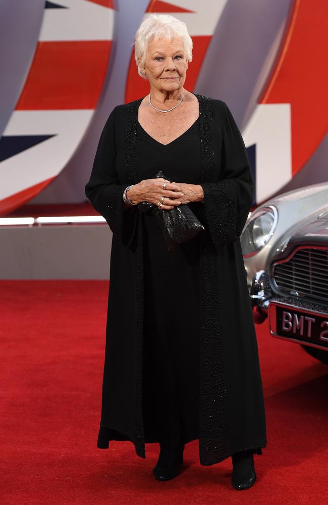 Dench at the World Premiere of No Time To Die at the Royal Albert Hall in London on September 28, 2021. Picture: Ian Gavan/Getty Images for EON Productions, Metro-Goldwyn-Mayer Studios