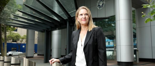 Outside AFP Headquarters in Sydney today is Head of AFP Fraud Squad, Simone O'Mahony. Picture: Tim Hunter.