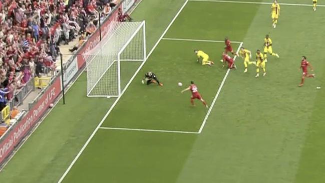 Portuguese striker Diogo Jota delivered a miss of the season contender.