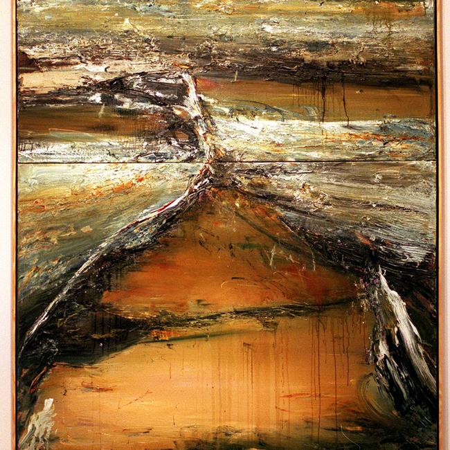 King River or homage to landscape & memory, Dyer’s 1997 entry in the Wynne Prize.