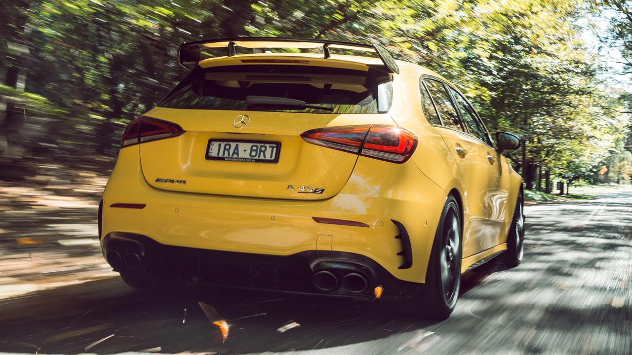 The A45 uses all-wheel drive to get all that power to the ground. Photo by Thomas Wielecki.