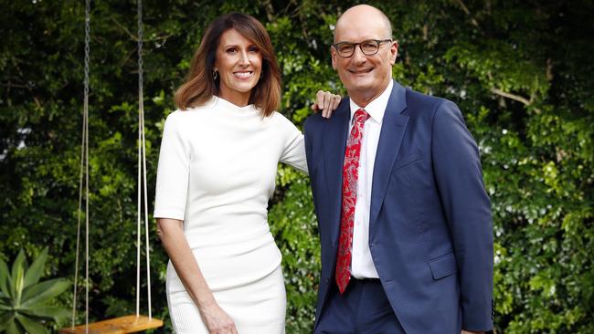 Sunrise hosts Natalie Barr and David Koch reportedly won’t have their makeup done by unvaccinated staff. Picture: Sam Ruttyn