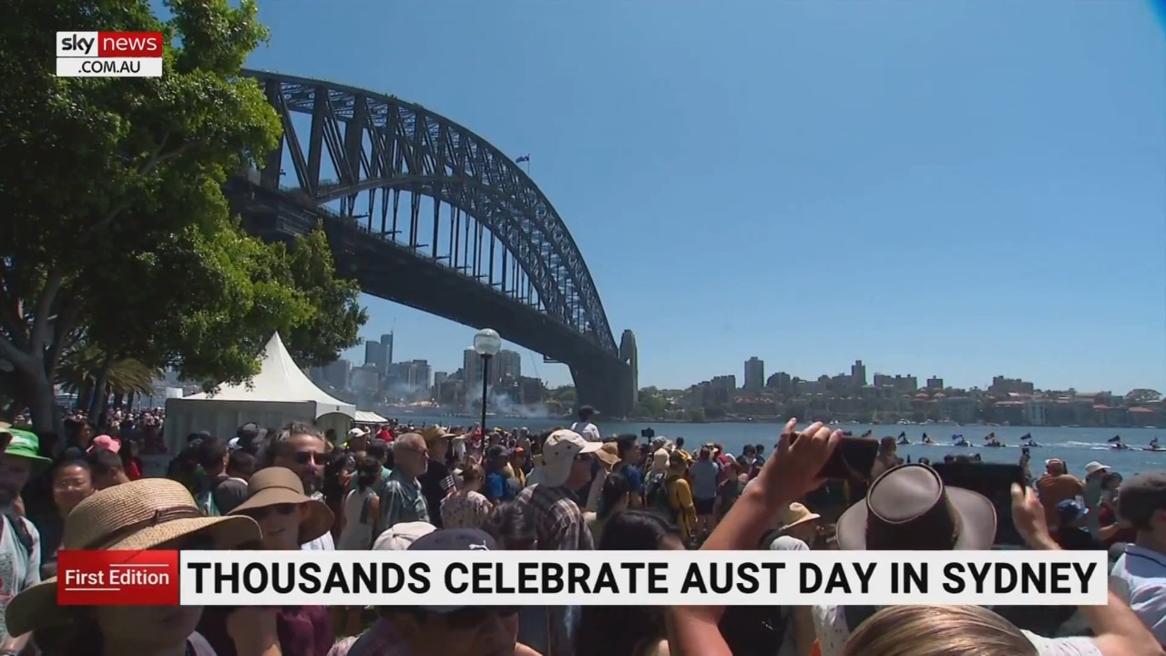 Thousands celebrate Australia Day in Sydney 