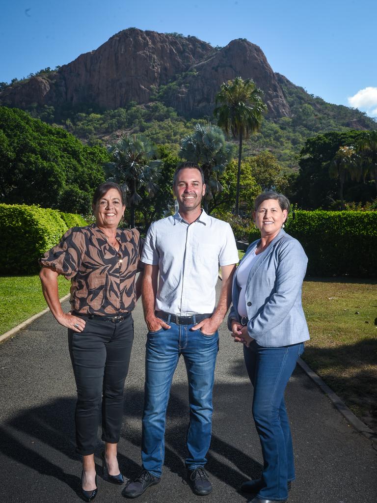 New Townsville MPs. Natalie Marr (Thuringowa), Adam Baillie (Townsville) and Janelle Poole (Mundingburra). Pic: Scott Radford-Chisholm